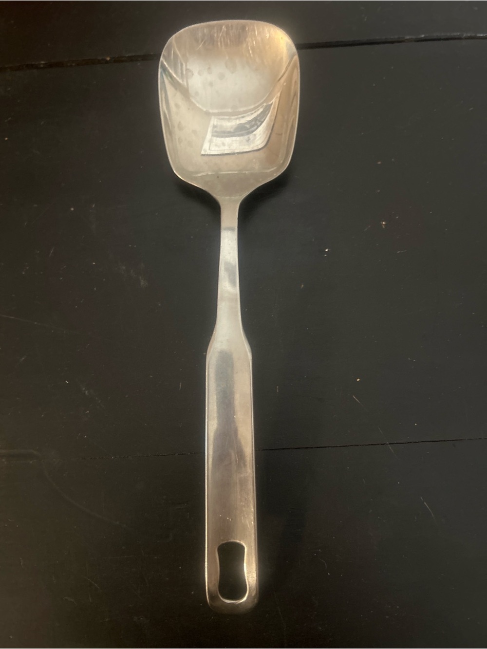 Vintage INOX Rostfrei Stainless Steel Utility Scoop Coffee Candy Flour Ice 9”
